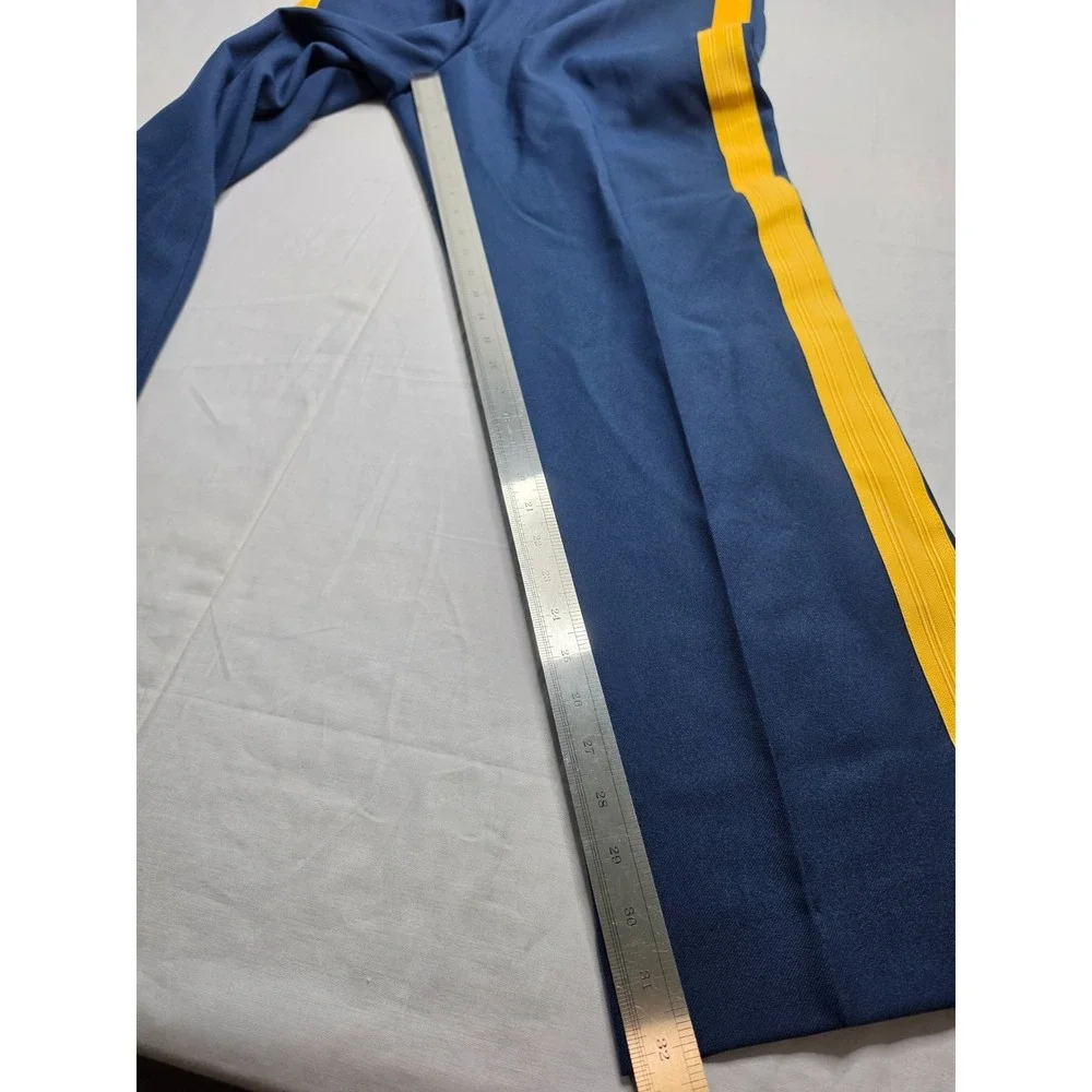 Marlow White NCO Army Uniform Dress Pants Men 38R Blue Stripe High-Rise Military